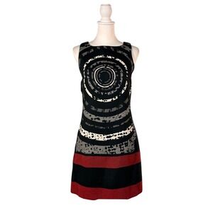 Desigual Christian Lacroix Delirium Dress Women's 38 US S Abstract Chic Mini Mod